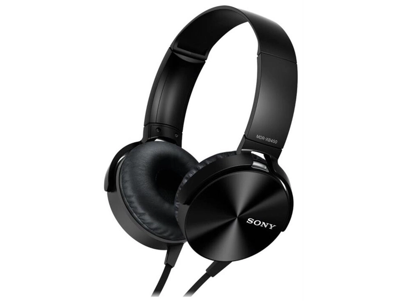 Наушники Sony MDR-XB450AP, mini jack 3.5 mm, черный