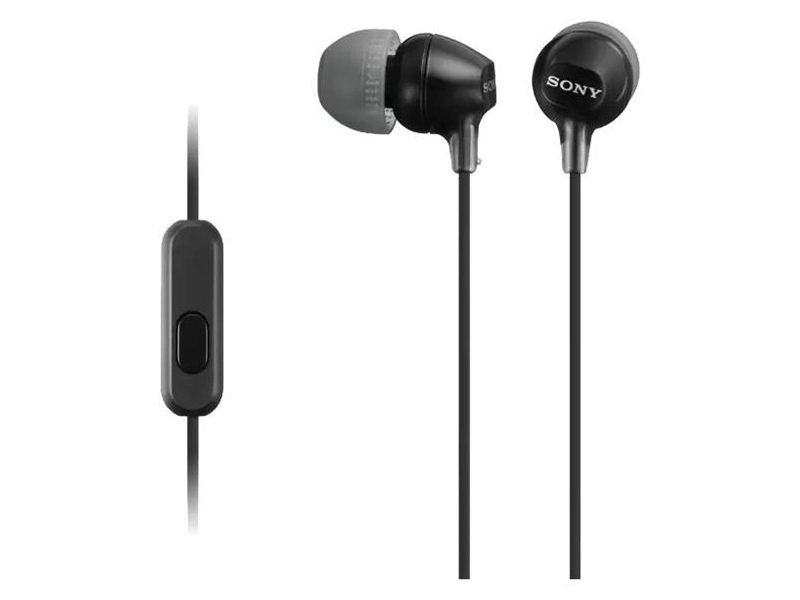 Наушники Sony MDR-EX15AP RU, mini jack 3.5 mm, синий