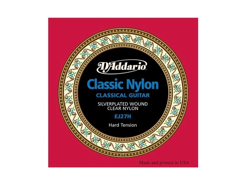 Струны D`ADDARIO EJ27H стр. для кл. гит., Silver, Hard Tension DADDARIO EJ27H/DNT-23963