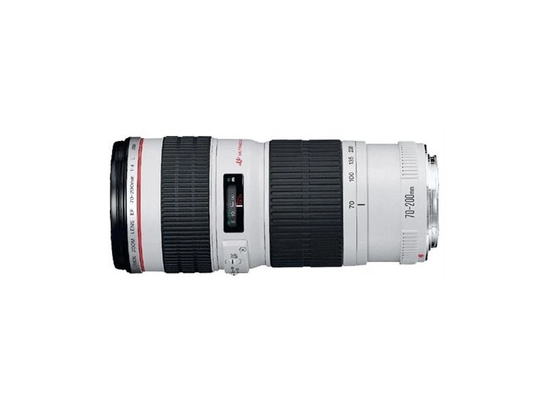 Объектив Canon EF 70-200mm f/4L USM, черный/белый