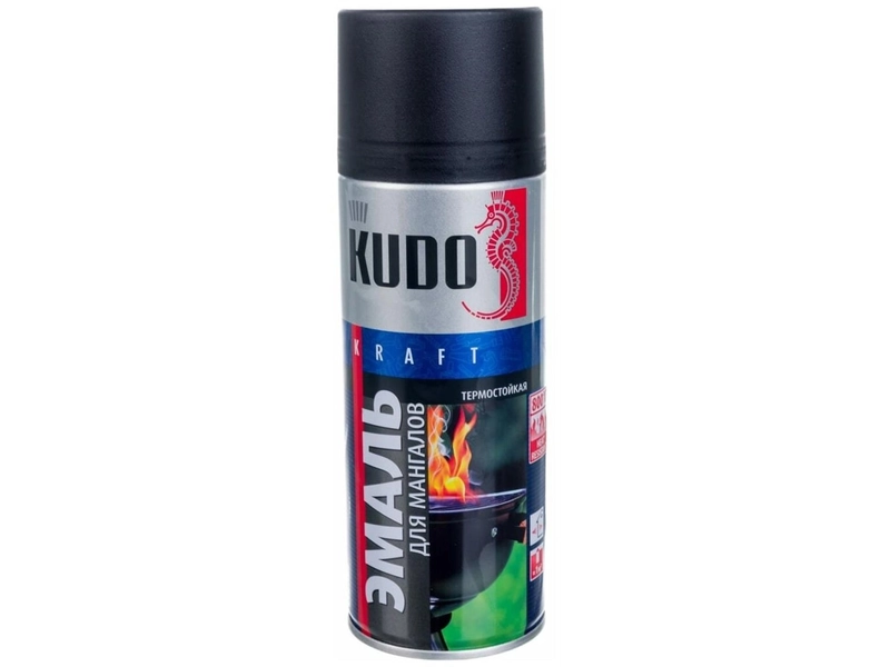 Эмаль термостойкая KUDO для мангалов (черная), KU-5122