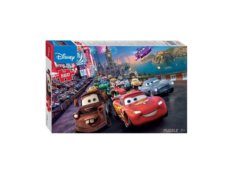 Пазл "Тачки - 4", Disney, 560 деталей / Step Puzzle