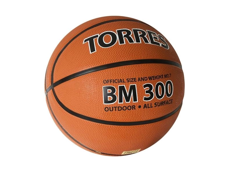 Мяч баскетбольный TORRES BM300 B02017, размер 7