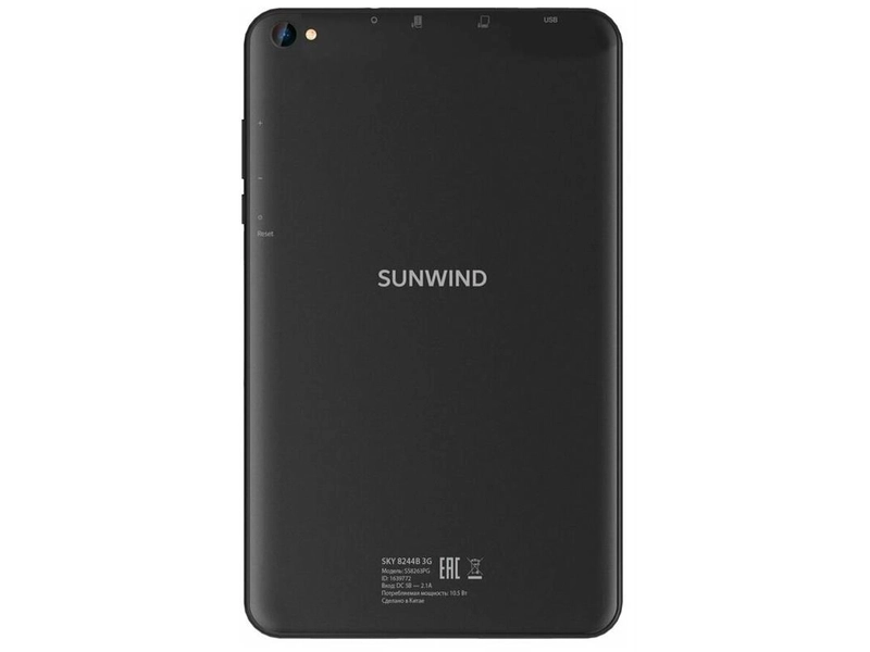 Планшет SunWind Sky 8244B 3G Black (Spreadtrum SC7731E 2.0GHz/2048Mb/16Gb/GPS/3G/Wi-Fi/Bluetooth/Cam/8/1280x800/Android)