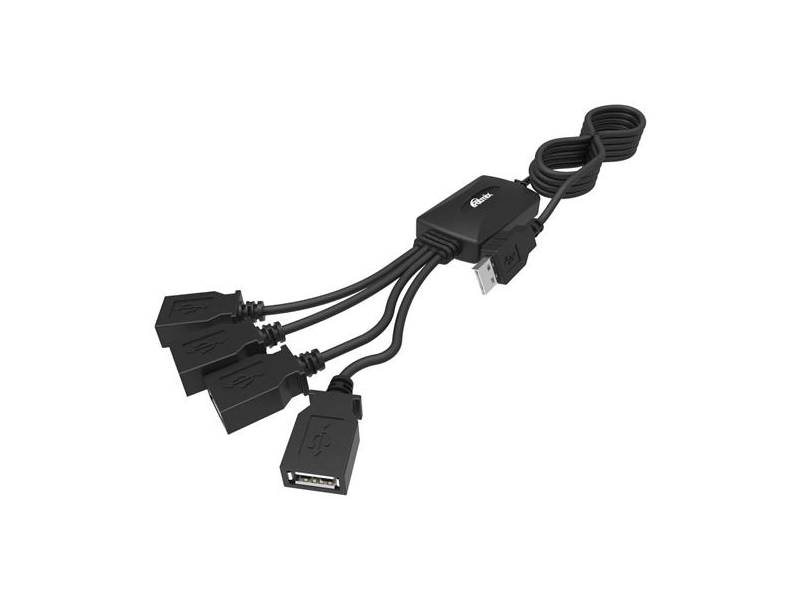 Hub 4 USB Ritmix CR-2405, черный