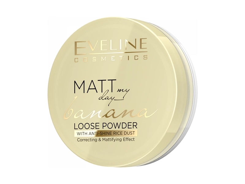 Транспарентная матирующая пудра EVELINE BANANA серии MATT MY DAY LOOSE POWDER, 6г (*3*36)