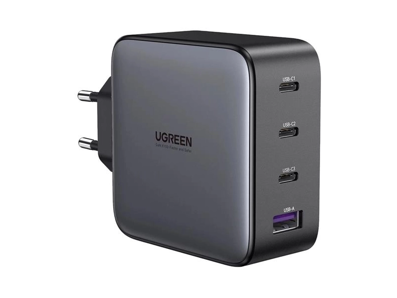 Сетевое зарядное устройство Ugreen USB A + 3 USB C 100W GaN Tech Fast Charger