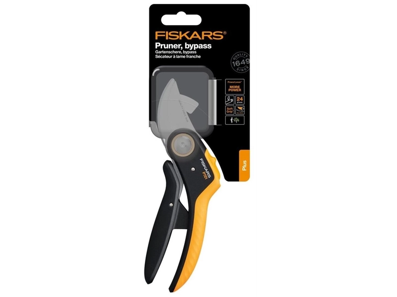 Секатор универсальный садовый плоскостной FISKARS (1057170) кусторез, сучкорез, ножницы для деревьев, кустарников, цветов