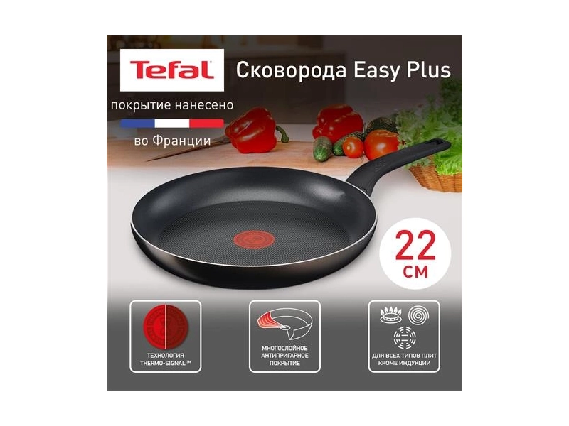 Сковорода Tefal Easy Plus 22cm 04206122