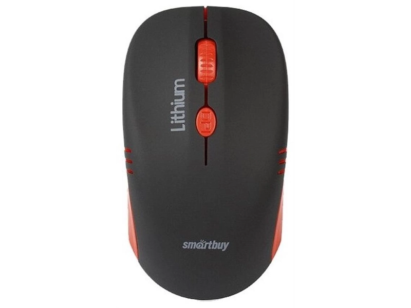 Мышь беспроводная с зарядкой от USB Smartbuy ONE 344CAG черно-красная (SBM-344CAG-KR)
