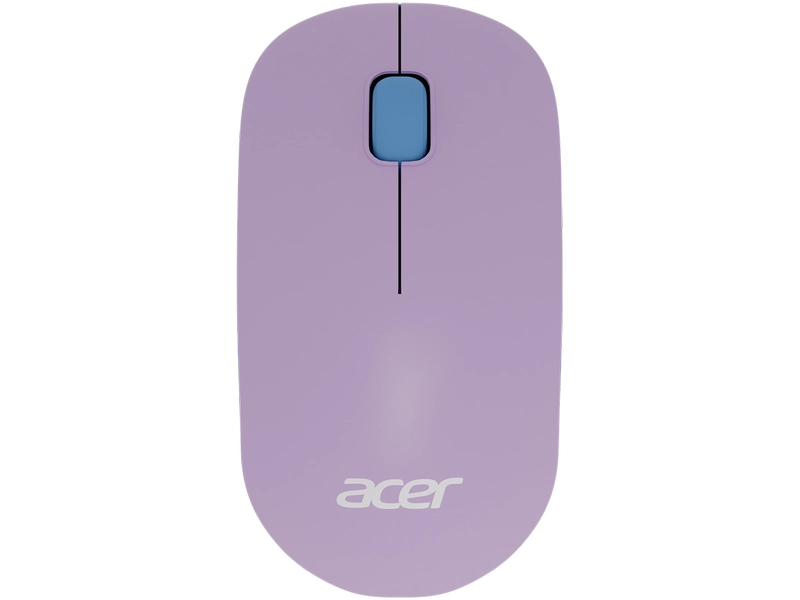 Мышь Acer OMR200 зеленый/фиолетовый оптическая (1200dpi) беспроводная USB для ноутбука (2but)