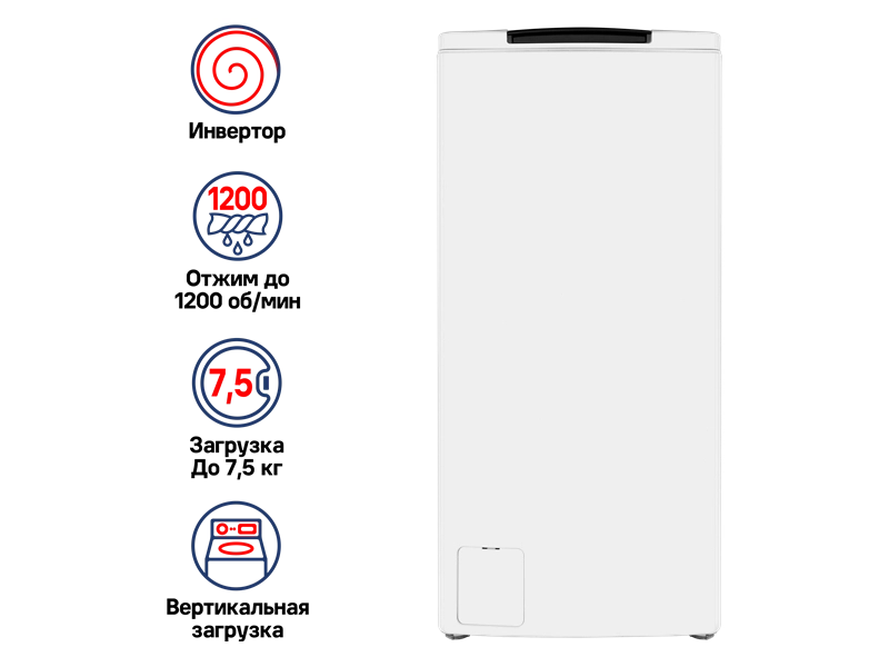 Стиральная машина с вертикальной загрузкой MAUNFELD MFWM128WH