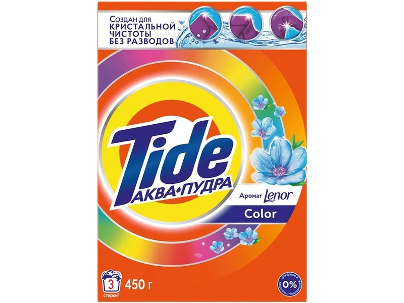 Стиральный порошок Tide Автомат 2в1 Lenor color 20 стирок 3 кг.