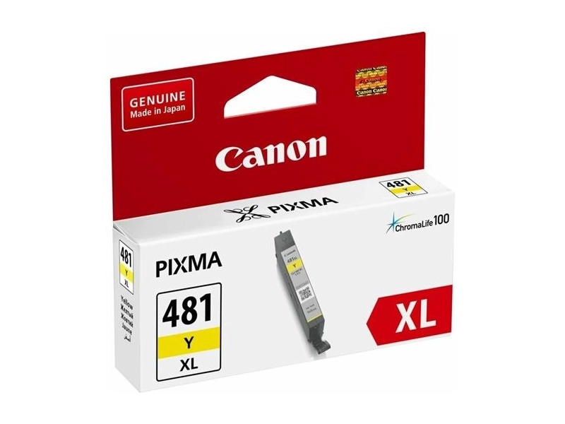 Canon Расходные материалы CLI-481XL Y 2046C001 Картридж для PIXMA TS6140 TS8140TS TS9140 TR7540 TR8540, 519 стр. жёлтый