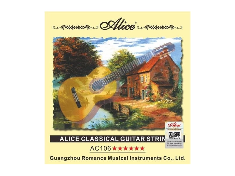 Струны для классической гитары ALICE AC106-H (28-44), нейлон. Комплект струн