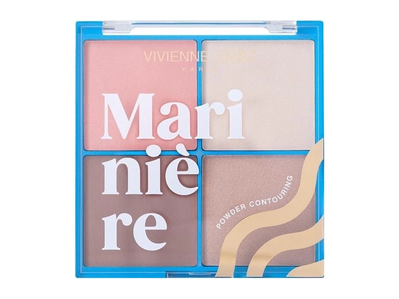 Vivienne Sabo Пудровая палетка для скульптурирования лица/ Powder face contouring palette/ Palette de poudre contouring pour le visage Mariniere 01