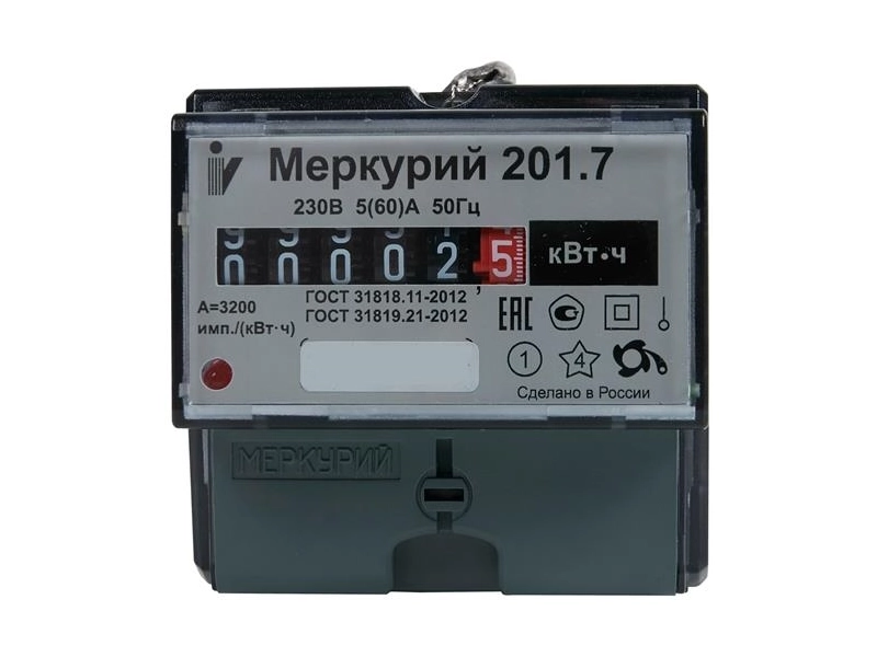 Электросчетчик инкотекс Меркурий 201.7 230В