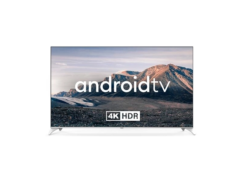 Телевизор QLED Hyundai 75\" H-LED75QBU7500 Smart Android TV Frameless черный/серебристый/4K Ultra HD/