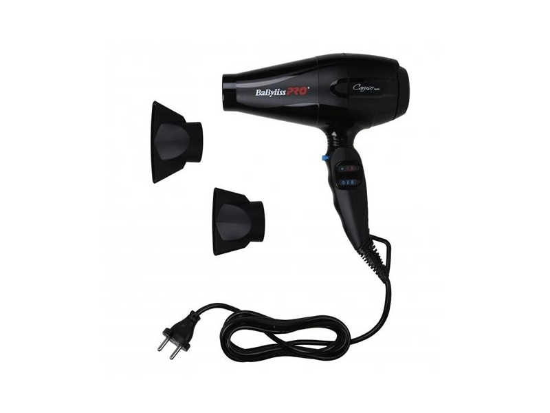 Фен BaByliss Pro Caruso BAB6510IRE, 2400 Вт, ионизация, 2 насадки