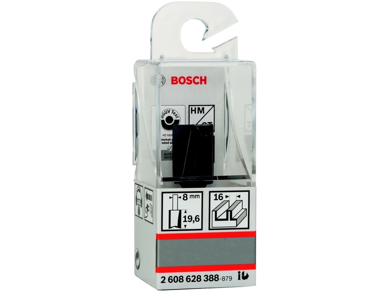 Bosch Фреза пазовая 2 лезвия, хв-8мм, ф16x20мм 2.608.628.388