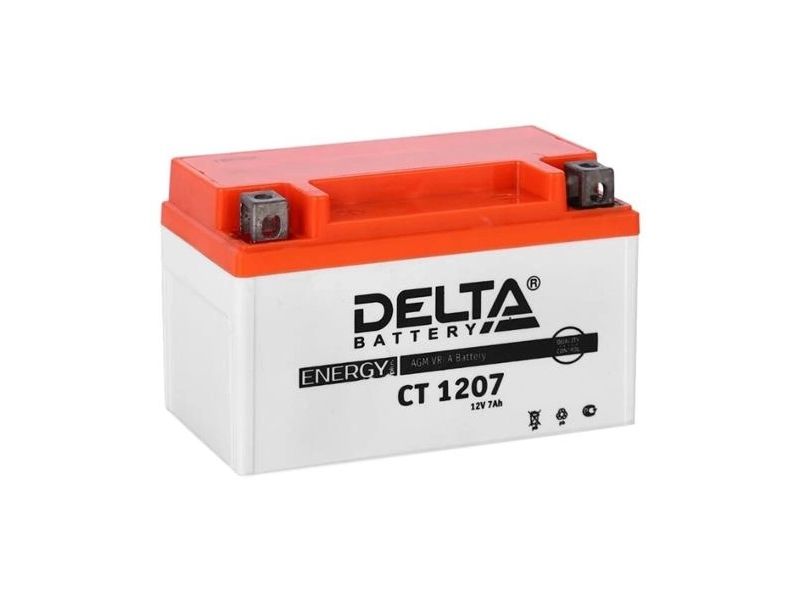 Delta аккумуляторная батарея CT 1207 (YTX7A-BS)