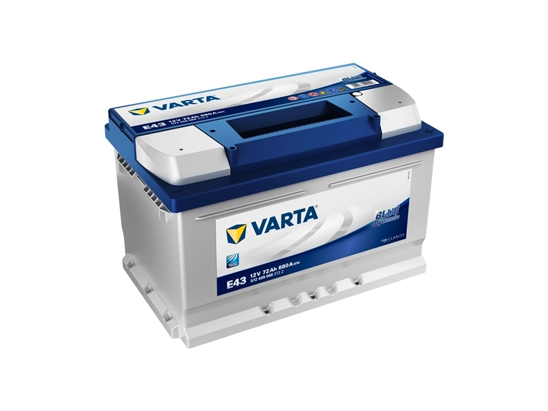 Аккумулятор VARTA E43 Blue Dynamic 572 409 068, 278x175x175, обратная полярность, 72 Ач