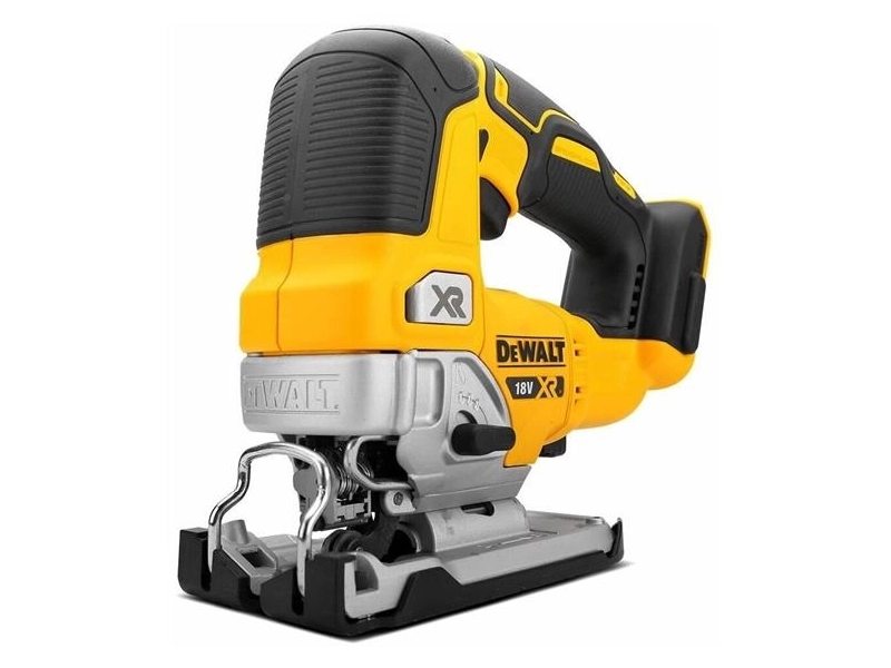 Аккумуляторный электролобзик DeWALT DCS334N, 400 Вт, без аккумулятора желтый