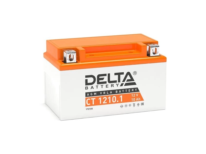 Аккумулятор для мототехники Delta CT 1210.1 (12V / 10Ah) (YTZ10S)