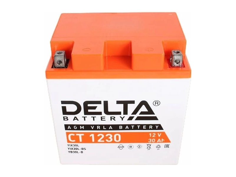 Delta аккумуляторная батарея CT 1230 (YIX30L, YIX30L-BS, YB30L-B)