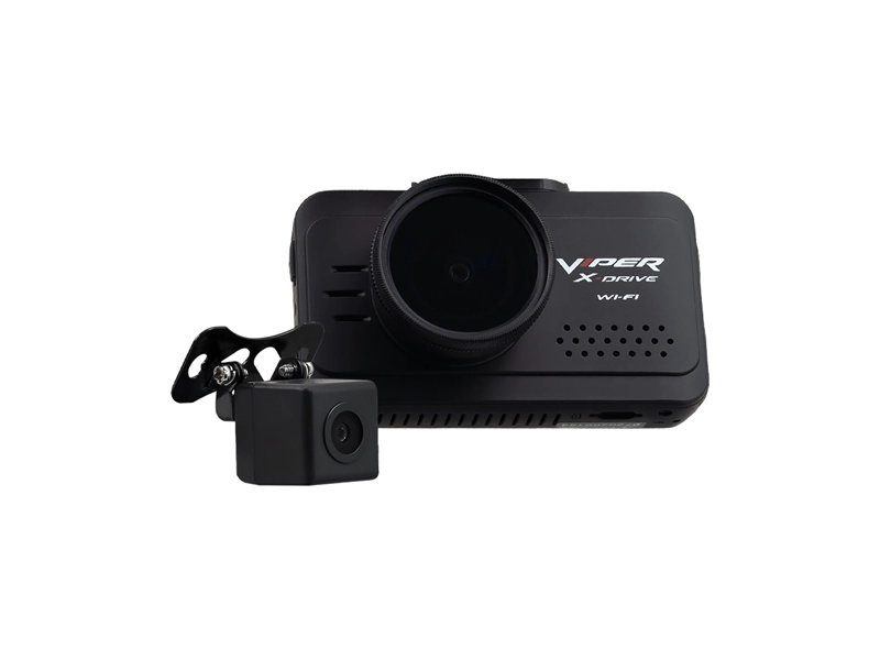 Видеорегистратор VIPER X-drive Wi-Fi Duo с задней камерой, 2 камеры, ГЛОНАСС, черный