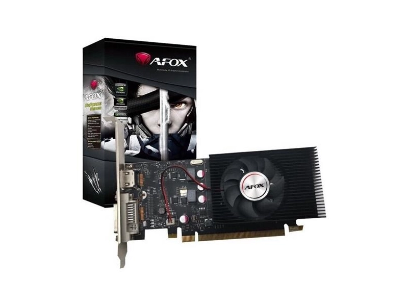 Видеокарта PCI-E Afox GeForce GT1030 (AF1030-2048D5L5-V3) 2GB GDDR5 64bit 16nm 1228/6000MHz HDMI/DVI