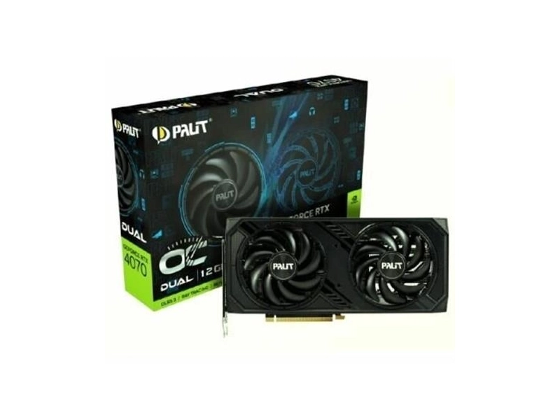 Видеокарта Palit nVidia GeForce RTX 4070 Dual OC PCI-E 12288Mb GDDR6X 192 Bit Retail NED4070S19K9-1047D
