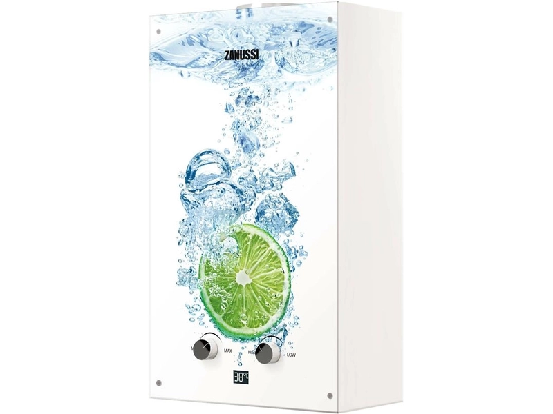 Колонка газовая Zanussi GWH 10 Fonte Glass Lime