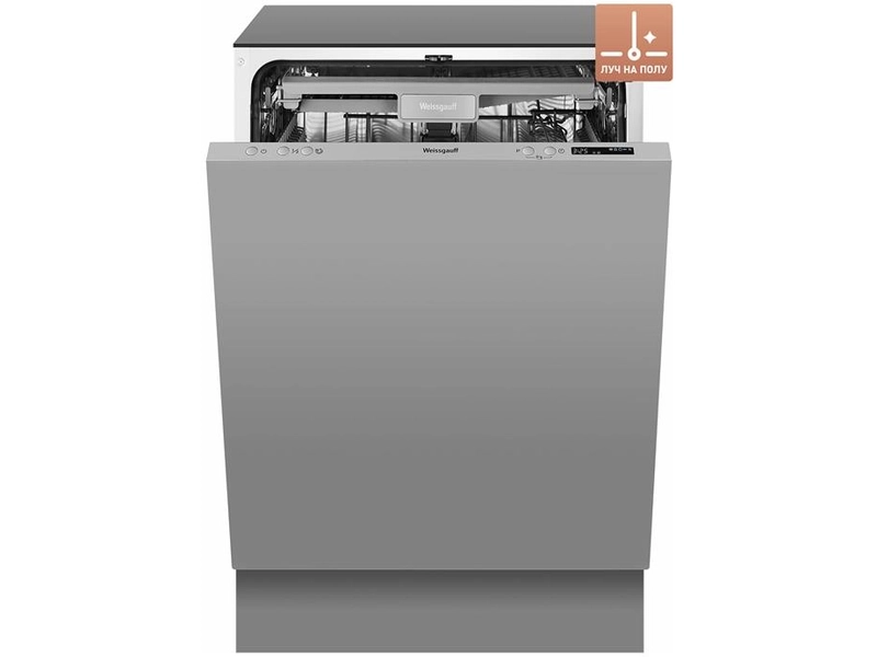 Встраиваемая посудомоечная машина c лучом на полу и авто-открыванием Weissgauff BDW 6063 D (модификация 2024 года)