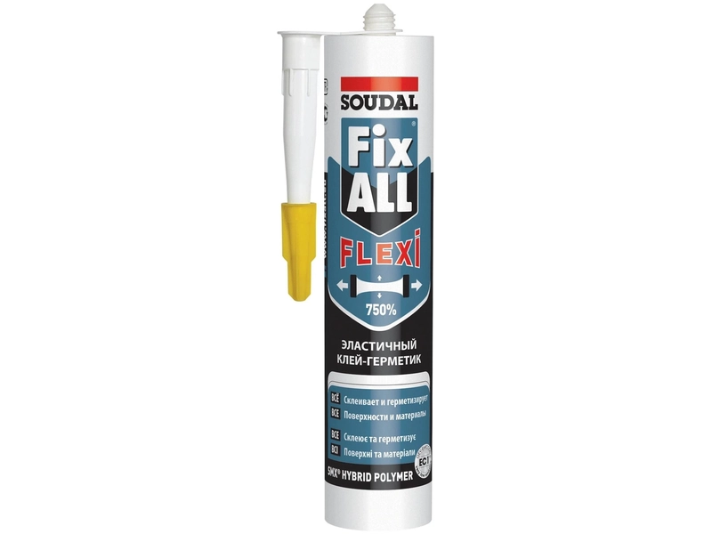 Клей-герметик Soudal Fix-All Flexi, черный, 290 мл