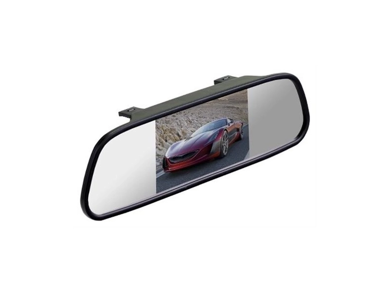 Зеркало заднего вида с монитором Interpower - 4,3" парковочный монитор для камеры заднего вида, автомобильный