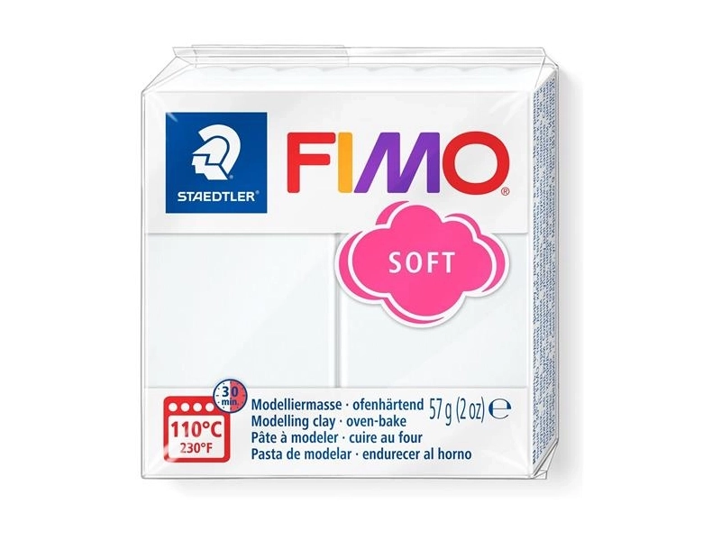 Полимерная глина FIMO Soft 0 (белый) 57г