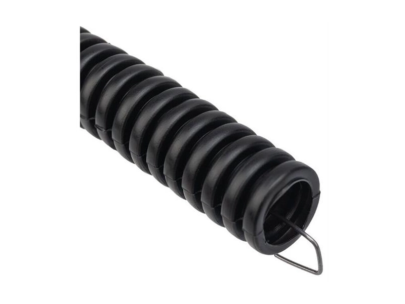 Труба гофрированная из ПНД, с зондом, черная, Ø16 мм (бухта 25 м/уп.) REXANT
