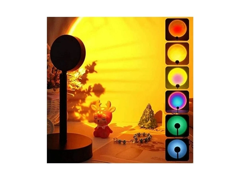Светильник проектор заката 16 цветов Sunset Lamp