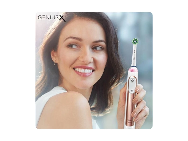 звуковая зубная щетка Oral-B Genius X, розовое золото