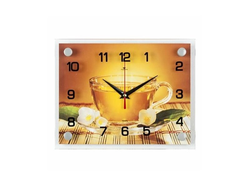 Часы-картина настенные, серия: Кухня, "Чай", плавный ход, 20 х 26 см