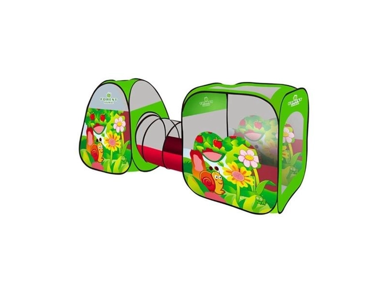 зеленый Наша Игрушка Палатка с туннелем Веселая улитка