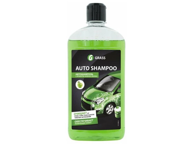 Grass Автошампунь для ручной мойки Auto Shampoo с ароматом яблока 0.5 кг 0.5 л