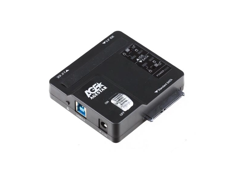 Адаптер-переходник для HDD/SSD AgeStar 3FBCP SATA черный