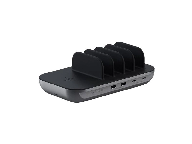 Зарядная станция Satechi Dock5 Multi-Device Charging Station with Wireless Charging Space Gray