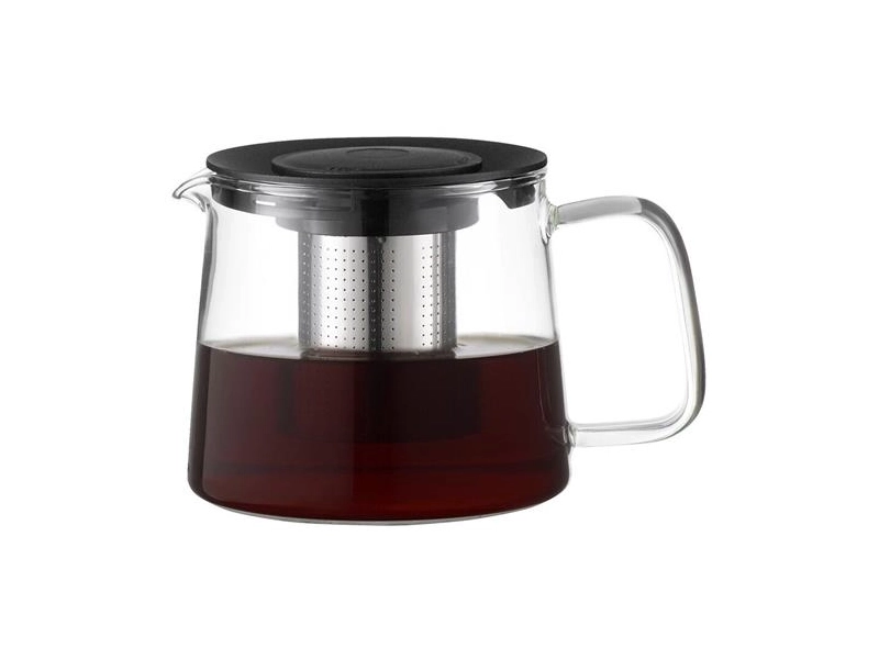 Чайник заварочный с фильтром, для листового чая, стеклянный, 1 л, прозрачный, Smart Solutions, KW-SS-TPWSS-GLS-1000