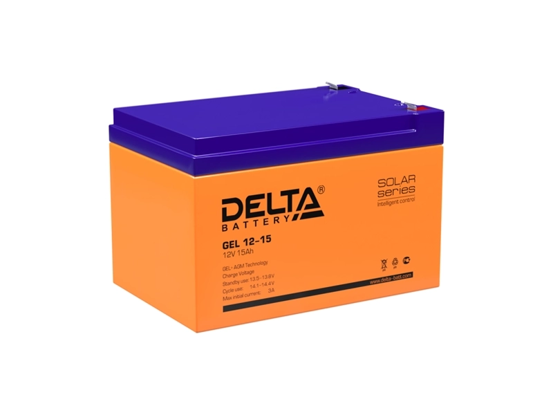 Аккумулятор для ИБП Delta Battery GEL 12-15 12V 15Ah