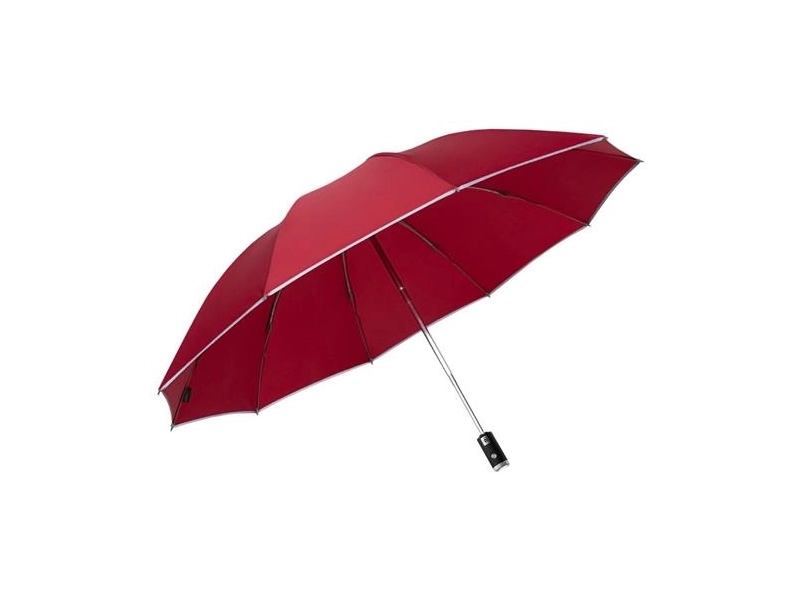 Зонт Zuodu Automatic Umbrella Led красный