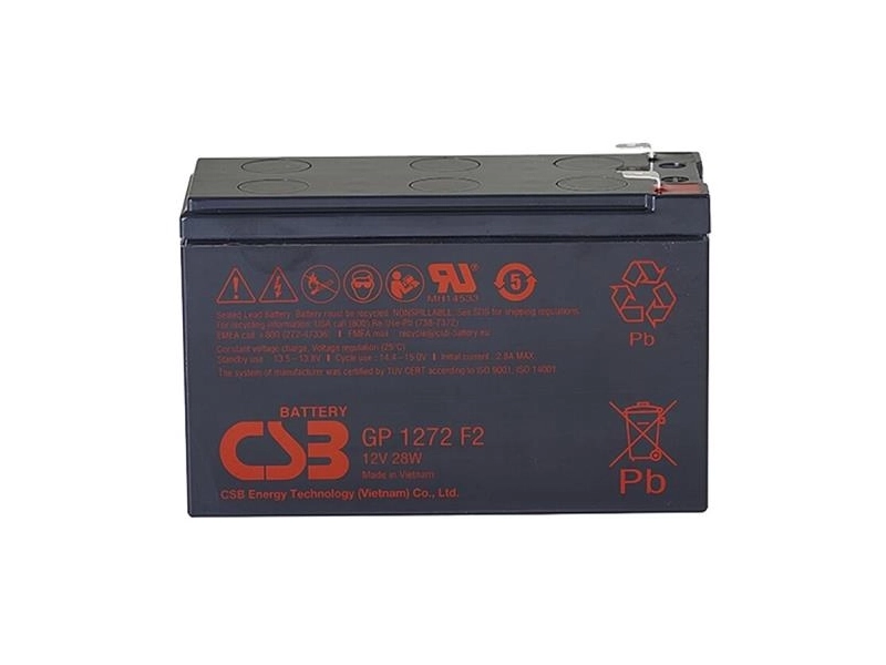 Аккумуляторная батарея CSB GP 1272 F2 28W 7.2 А·ч