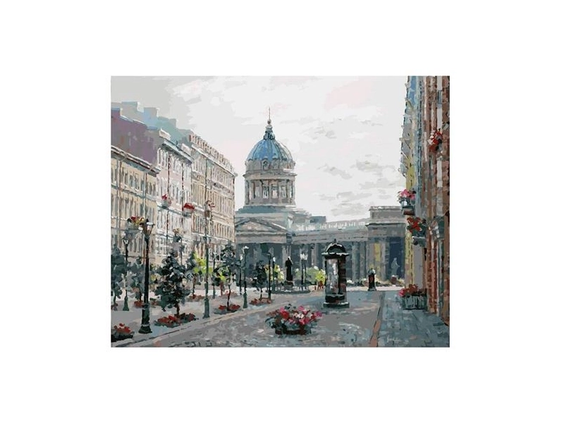 Картина по номерам Белоснежка «Малая Конюшенная улица» (40х50 см, холст на подрамнике)
